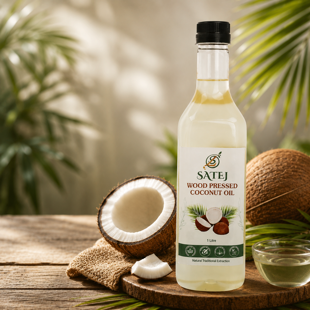 Wood Pressed Coconut Oil