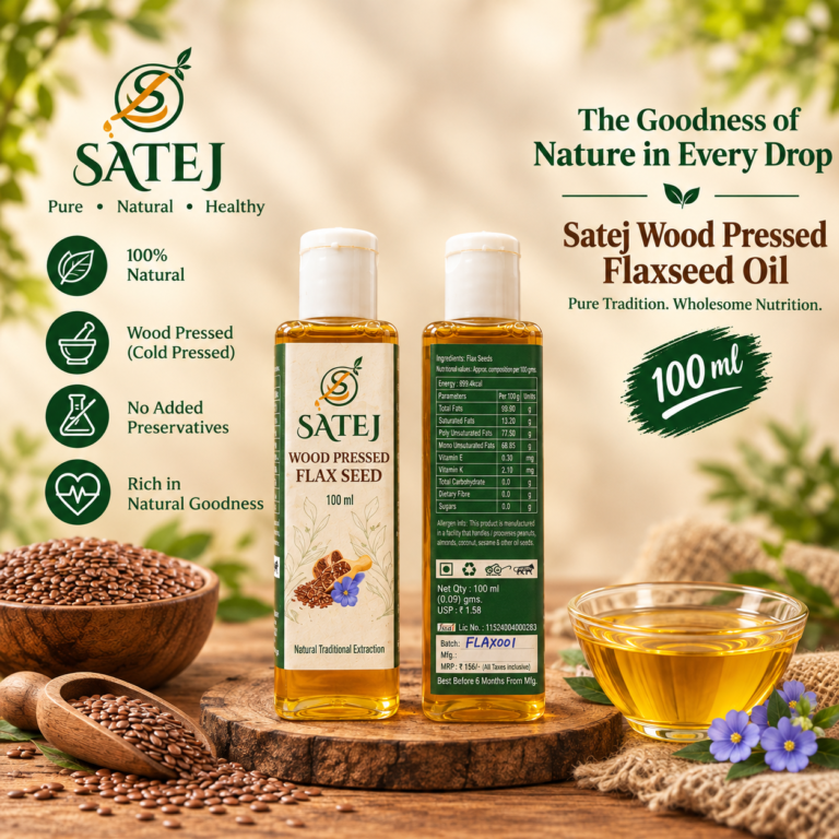 Wood Pressed Flaxseed oil